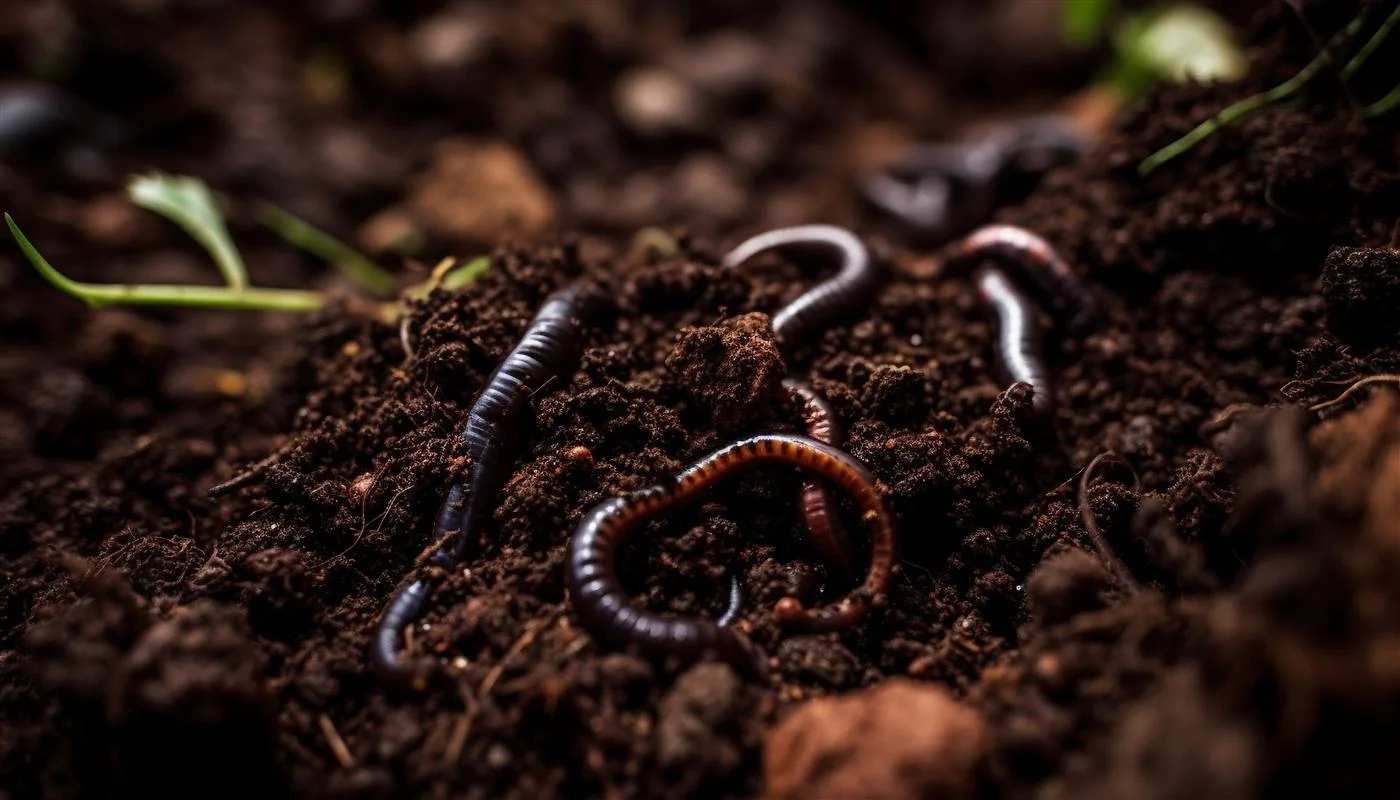 Nutrient rich Organic Vermicompost showing the natural growth and soil benefits